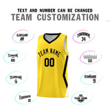 Custom Gold Side Rhombus Graffiti Pattern Sets Basketball Jersey