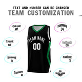 Custom Black Side Rhombus Graffiti Pattern Sets Basketball Jersey