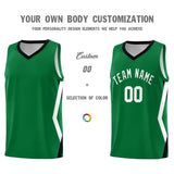 Custom Kelly Green Side Rhombus Graffiti Pattern Sets Basketball Jersey