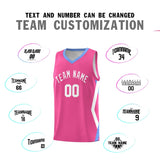 Custom Pink Side Rhombus Graffiti Pattern Sets Basketball Jersey