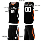 Custom Black Side Rhombus Graffiti Pattern Sets Basketball Jersey