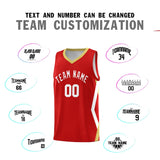 Custom Red Side Rhombus Graffiti Pattern Sets Basketball Jersey
