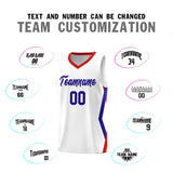 Custom White Side Rhombus Graffiti Pattern Sets Basketball Jersey