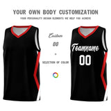 Custom Black Side Rhombus Graffiti Pattern Sets Basketball Jersey