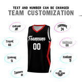 Custom Black Side Rhombus Graffiti Pattern Sets Basketball Jersey