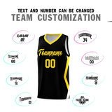 Custom Black Side Rhombus Graffiti Pattern Sets Basketball Jersey