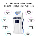 Custom White Side Rhombus Graffiti Pattern Sets Basketball Jersey
