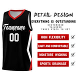Custom Black Side Rhombus Graffiti Pattern Sets Basketball Jersey