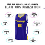 Custom Royal Side Rhombus Graffiti Pattern Sets Basketball Jersey