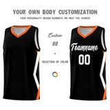 Custom Black Side Rhombus Graffiti Pattern Sets Basketball Jersey
