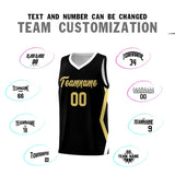 Custom Black Side Rhombus Graffiti Pattern Sets Basketball Jersey