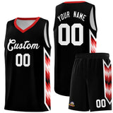 Custom Black Mosaic Gradient Fashion Sports Uniform Basketball Jersey