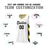 Custom White Mosaic Gradient Fashion Sports Uniform Basketball Jersey
