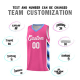 Custom Pink Mosaic Gradient Fashion Sports Uniform Basketball Jersey
