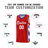 Custom Red Mosaic Gradient Fashion Sports Uniform Basketball Jersey