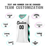Custom White Mosaic Gradient Fashion Sports Uniform Basketball Jersey