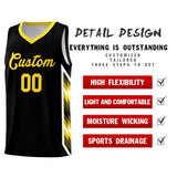 Custom Black Mosaic Gradient Fashion Sports Uniform Basketball Jersey