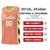 Custom Orange Mosaic Gradient Fashion Sports Uniform Basketball Jersey