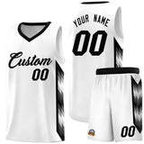 Custom White Mosaic Gradient Fashion Sports Uniform Basketball Jersey