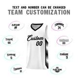 Custom White Mosaic Gradient Fashion Sports Uniform Basketball Jersey