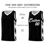 Custom White Mosaic Gradient Fashion Sports Uniform Basketball Jersey