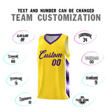 Custom Gold Mosaic Gradient Fashion Sports Uniform Basketball Jersey
