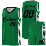 Custom Kelly Green Mosaic Gradient Fashion Sports Uniform Basketball Jersey
