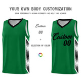 Custom Kelly Green Mosaic Gradient Fashion Sports Uniform Basketball Jersey