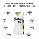 Custom White Mosaic Gradient Fashion Sports Uniform Basketball Jersey