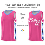 Custom Pink Mosaic Gradient Fashion Sports Uniform Basketball Jersey