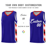 Custom Royal Mosaic Gradient Fashion Sports Uniform Basketball Jersey