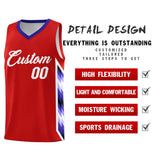 Custom Red Mosaic Gradient Fashion Sports Uniform Basketball Jersey