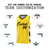 Custom Gold Mosaic Gradient Fashion Sports Uniform Basketball Jersey