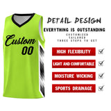 Custom Neon Green Mosaic Gradient Fashion Sports Uniform Basketball Jersey