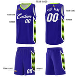 Custom Royal Mosaic Gradient Fashion Sports Uniform Basketball Jersey
