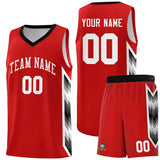 Custom Red Mosaic Gradient Fashion Sports Uniform Basketball Jersey