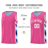 Custom Pink Mosaic Gradient Fashion Sports Uniform Basketball Jersey