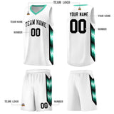 Custom White Mosaic Gradient Fashion Sports Uniform Basketball Jersey