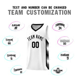 Custom White Mosaic Gradient Fashion Sports Uniform Basketball Jersey