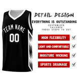 Custom White Mosaic Gradient Fashion Sports Uniform Basketball Jersey