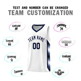 Custom White Mosaic Gradient Fashion Sports Uniform Basketball Jersey