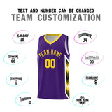 Custom Purple Mosaic Gradient Fashion Sports Uniform Basketball Jersey