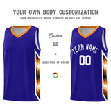 Custom Royal Mosaic Gradient Fashion Sports Uniform Basketball Jersey