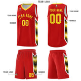 Custom Red Mosaic Gradient Fashion Sports Uniform Basketball Jersey