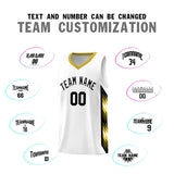 Custom White Mosaic Gradient Fashion Sports Uniform Basketball Jersey