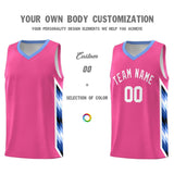 Custom Pink Mosaic Gradient Fashion Sports Uniform Basketball Jersey