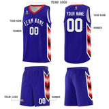 Custom Royal Mosaic Gradient Fashion Sports Uniform Basketball Jersey