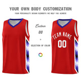 Custom Red Mosaic Gradient Fashion Sports Uniform Basketball Jersey