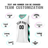Custom White Mosaic Gradient Fashion Sports Uniform Basketball Jersey