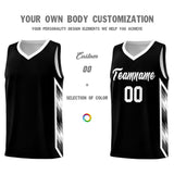 Custom White Mosaic Gradient Fashion Sports Uniform Basketball Jersey
